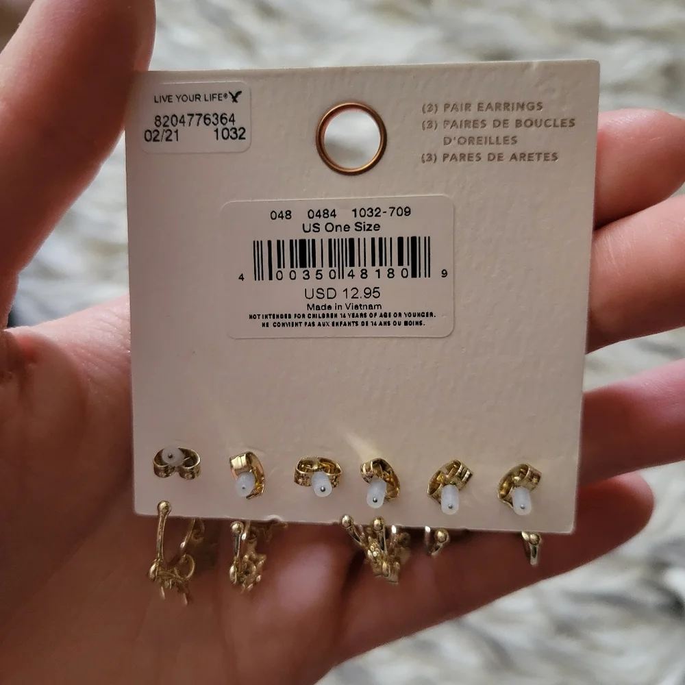 American eagle small hoop set